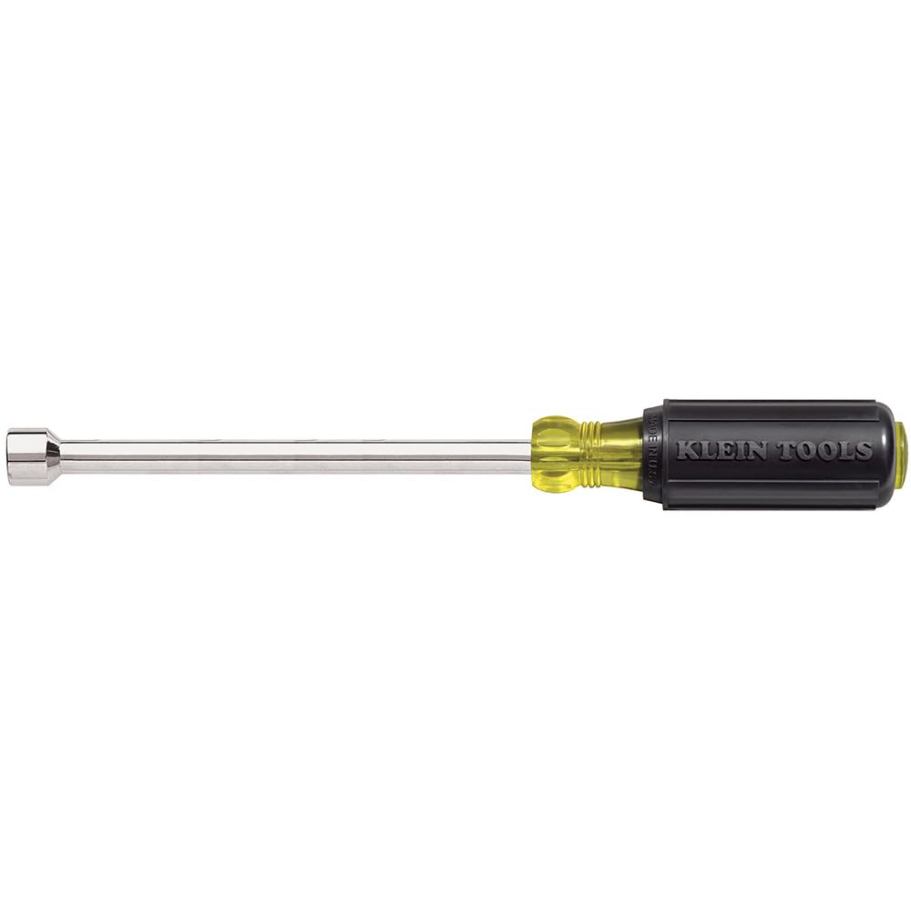 Klein Tools 646-3/8 3/8-Inch Nut Driver, Made in USA, 6-Inch Hollow Shaft and Cushion Grip Handle