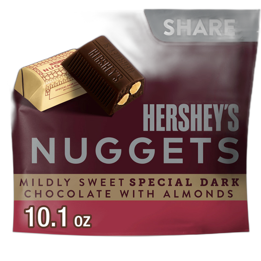 HERSHEY'S NUGGETS SPECIAL DARK Chocolate with Almonds Candy Share Pack, 10.1 oz