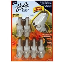 Glade Plugins Scented Oils Refills + Bonus Warmer - 6ct.