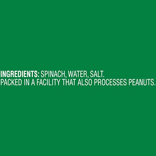 Del Monte Canned Fresh Cut Leaf Spinach, 13.5 Ounce (Pack of 12)