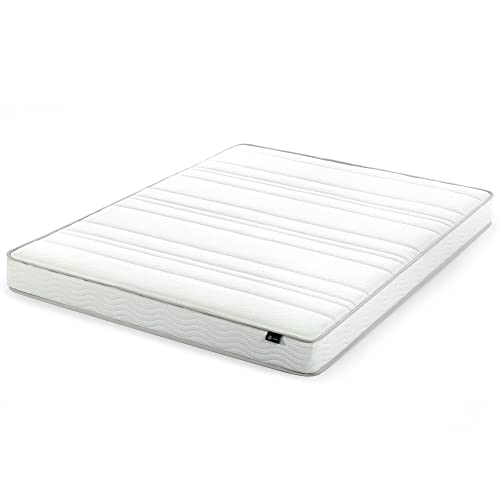 ZINUS 6 Inch Foam and Spring Mattress, Queen, CertiPUR-US Certified Foams, Mattress in A Box, White