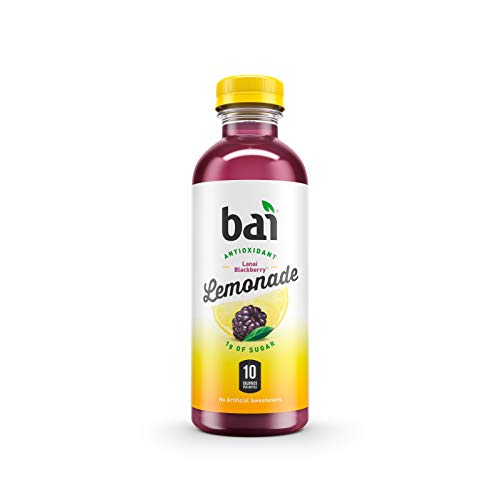 Bai Flavored Water, Lanai Blackberry Lemonade, Antioxidant Infused Drinks, 18 Fluid Ounce Bottles, 12 Count