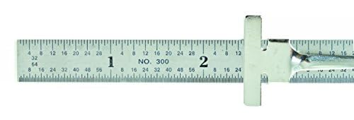 General Tools 300/1 6-Inch Flex Precision Stainless Steel Ruler, Chrome