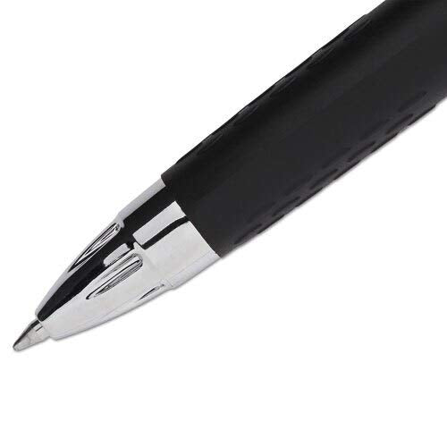 Signo 207 Roller Ball Retractable Gel Pen, Black Ink, Medium, Dozen