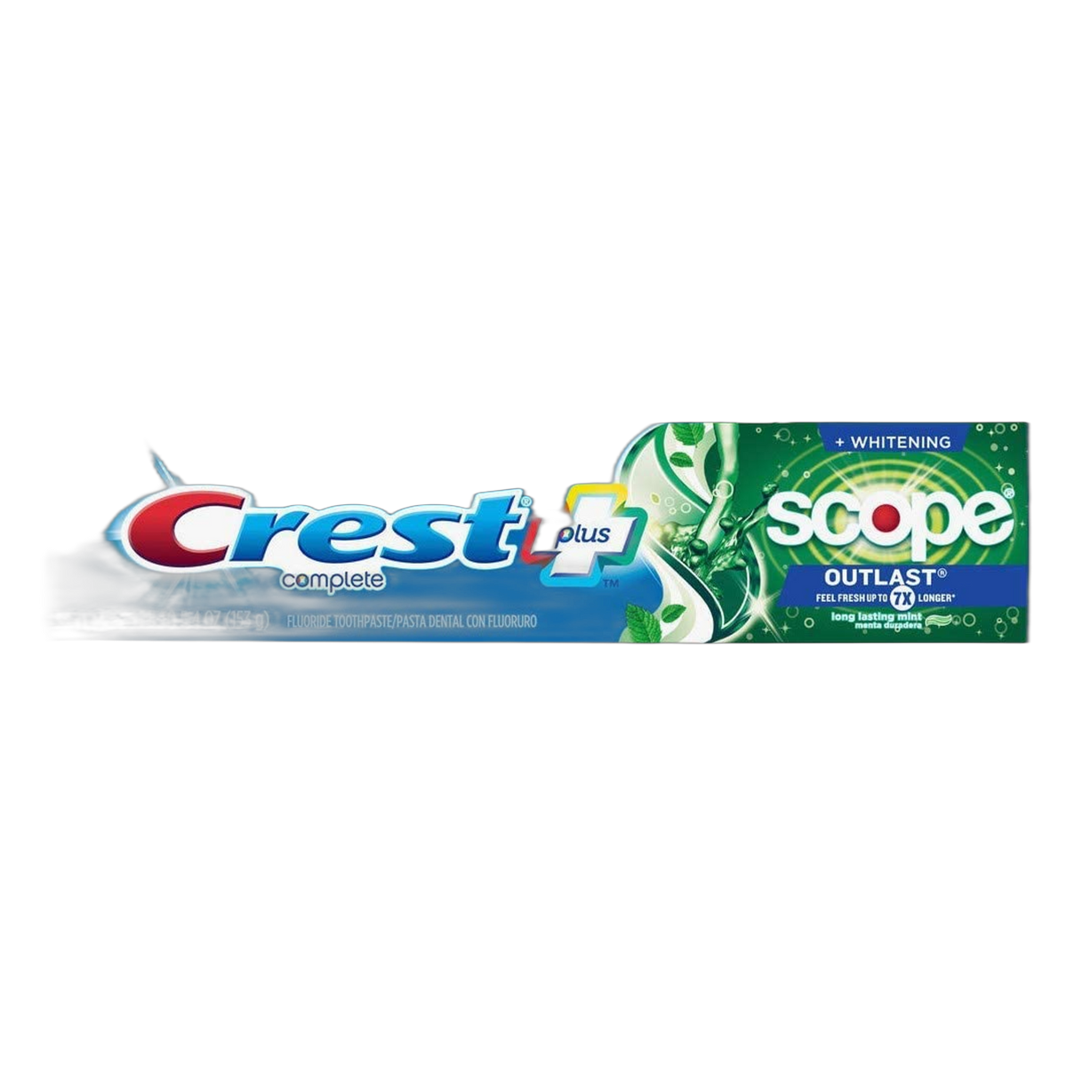 Crest Toothpaste 5.4 Ounce Plus Scope Outlast + Whitening (Pack of 3)