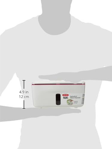 OXO Tot Perfect Pull Wipes Dispenser, â€ŽPlastic, Silicone, Pink