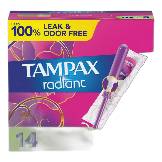 Tampax Radiant Tampons Regular Super, 14 Count
