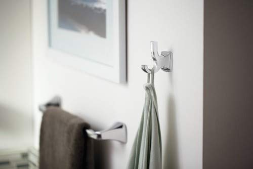 Moen YB5103NL Voss Double Robe Hook, Polished Nickel