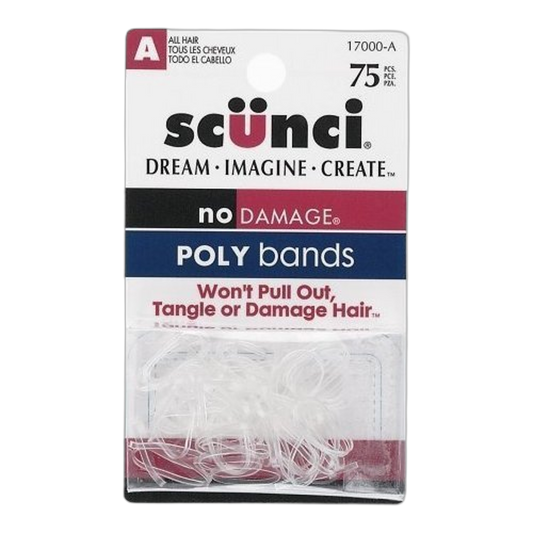 Scunci 1700003A048 Mini Poly Bands 75 Count