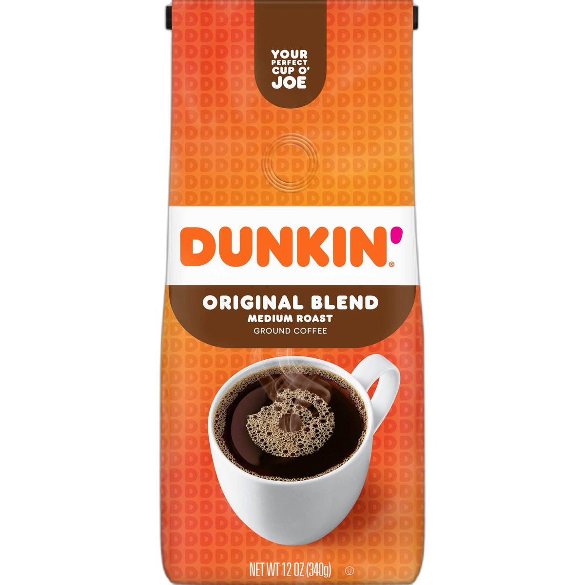 Dunkin' Original Blend Medium Roast Ground Coffee, 12 Ounces