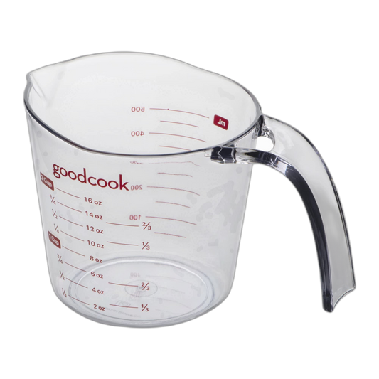 Good Cook Clear Measuring Cup with Measurements, 2-Cup (2 pack Medium)
