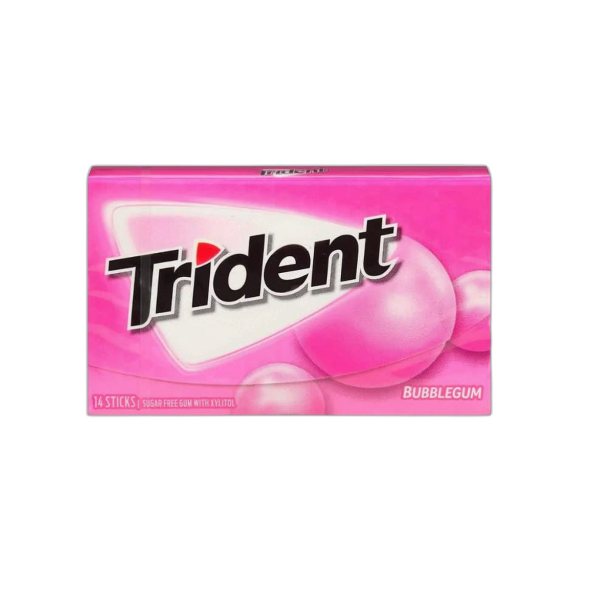 Trident Trident Bubblegum Sugar Free Gum, 14 Piece Pack, 0.94 ounce