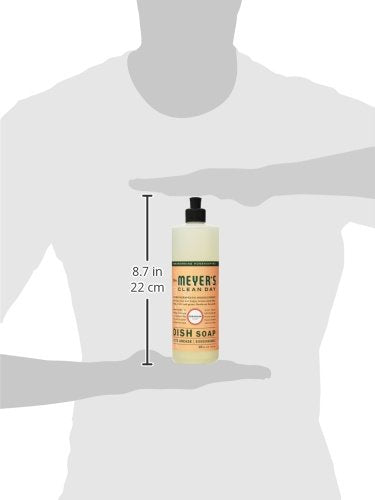 MRS. MEYER'S CLEAN DAY Liquid Dish Soap, Biodegradable Formula, Geranium, 16 Fl. Oz