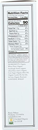 Rustic Bakery Flatbread, Rosemary, 6 oz