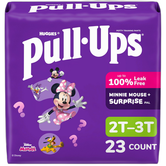 Pull-Ups Girls' Potty Training Pants, Size 2T-3T Training Underwear (16-34 lbs), 23 Count