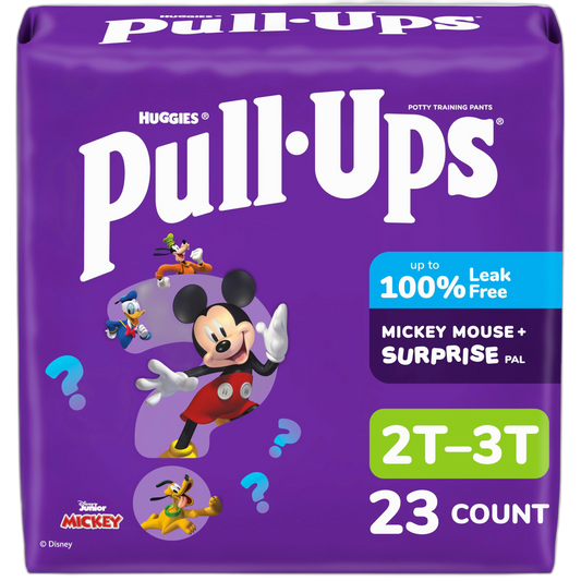 Pull-Ups Boys' Potty Training Pants, Size 2T-3T Training Underwear (16-34 lbs), 23 Count