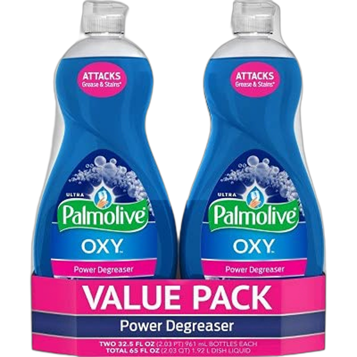 Palmolive Ultra Oxy Power Degreaser Liquid Dish Soap | Soft Touch on Hands | Tough-on-Grease | Concentrated Formula - 32.5 Ounce Each Bottle (Pack of 3)