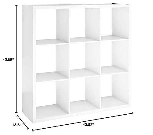 ClosetMaid 4588 Decorative Open Back 9-Cube Storage Organizer, White