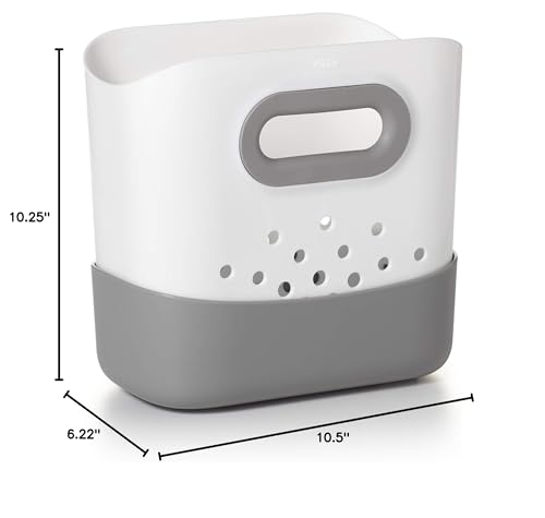 OXO Tot Stand Up Bath Toy Storage â€“ Gray