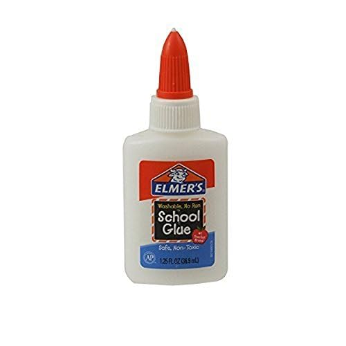 Elmer's E301 School Glue, Washable No-Run, 1.25 Ounces (Pack of 12)