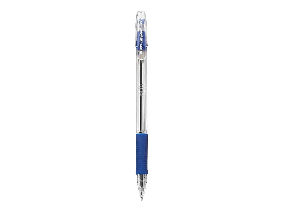 PILOT EasyTouch Ballpoint Stick Pens, Medium Point, Blue Ink, 12-Pack (32011)
