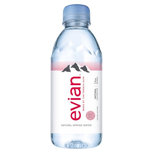 Evian Natural Spring Water, 330 ML (11.15 fl oz) bottles, 24 pack