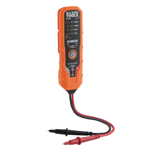 Klein Tools CL120VP Electrical Voltage Test Kit with Clamp Meter, Three Testers, Test Leads, Pouch and Batteries