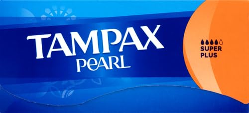 Tampax Pearl Plastic Tampons, Super Plus Absorbency, Scented, 36 Count