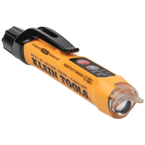 Klein Tools CL120VP Electrical Voltage Test Kit with Clamp Meter, Three Testers, Test Leads, Pouch and Batteries