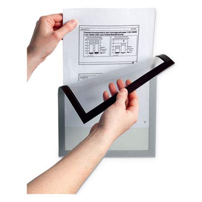 Durable Duraframe Magnetic Sign Holder, 8.5 X 11, Silver Frame, 2/Pack