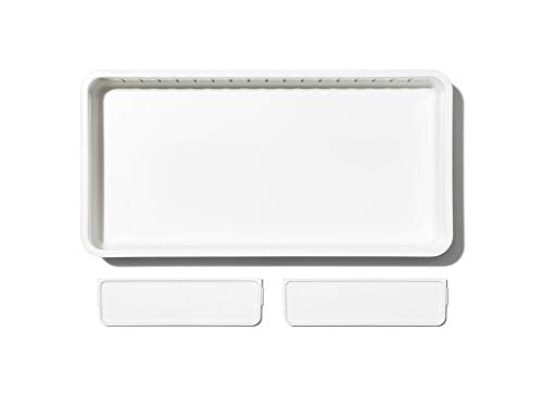 OXO Good Grips Adjustable Bathroom Drawer Bin with Removable Dividers â€“ 6â€x12â€
