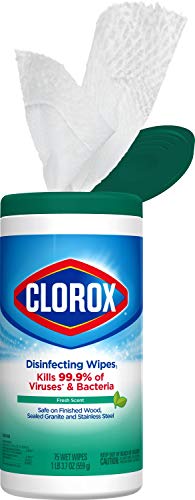 Clorox, Bleach Free Wipe, 75 Count, Pack of 2