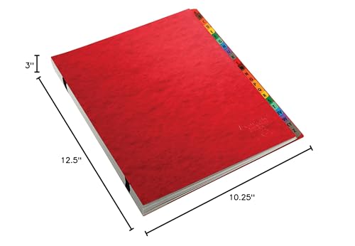 Pendaflex Expanding Desk File, Alphabetic (A–Z), Letter Size, Red, Each (11017)