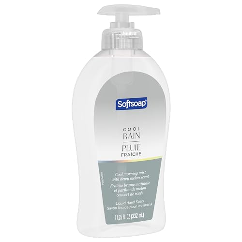 Softsoap Cool Rain Liquid Hand Soap, Dewy Melon Scent, 11.25 oz Bottle, 6 Pack