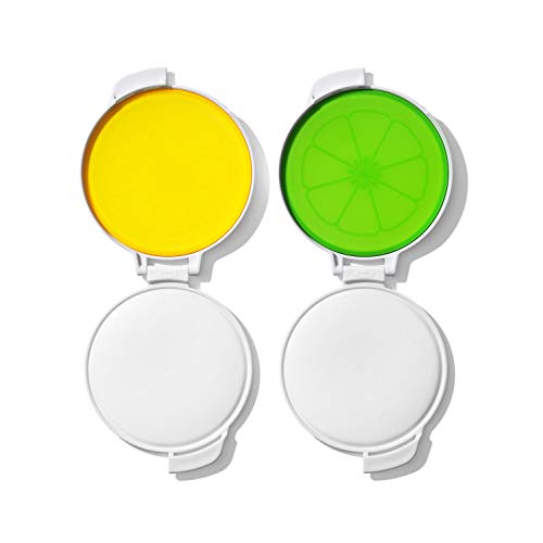 OXO Good Grips Cut & Keep Reusable Silicone Citrus Saver Set - Lemon and Lime