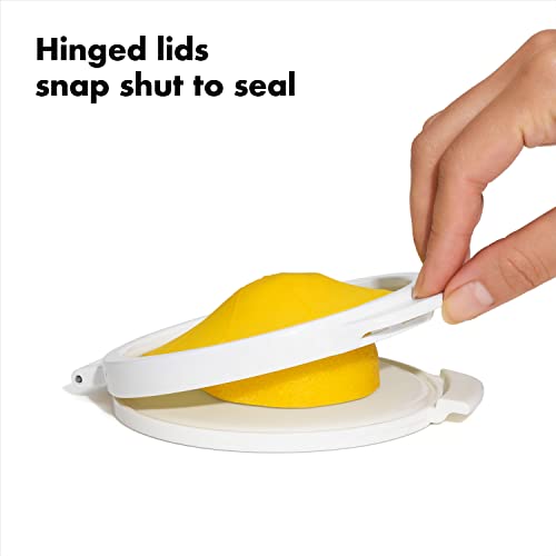 OXO Good Grips Cut & Keep Reusable Silicone Citrus Saver Set - Lemon and Lime