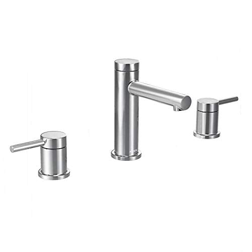 Moen Align Brushed Gold Two-Handle Three-Hole Modern Widespread Bathroom Faucet Trim Kit, Valve Required, T6193BG