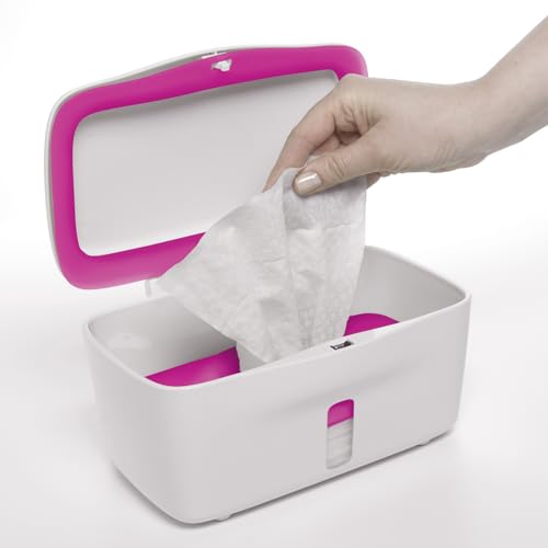 OXO Tot Perfect Pull Wipes Dispenser, â€ŽPlastic, Silicone, Pink