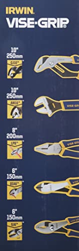 IRWIN VISE-GRIP Pliers Set with Tool Wrap, 5-Piece (2078708), Blue