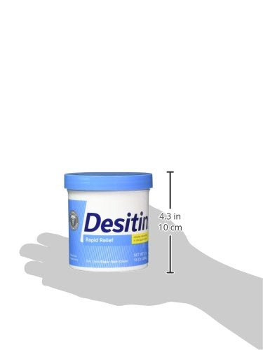 DESITIN Rapid Relief Creamy Jar, 16-Ounce (Pack of 4)
