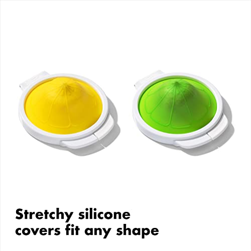 OXO Good Grips Cut & Keep Reusable Silicone Citrus Saver Set - Lemon and Lime