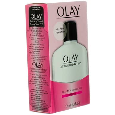 Olay Active Hydrating Lotion Original 4 Ounce (120ml) (6 Pack)6
