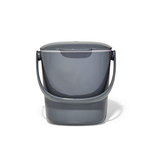 OXO Good Grips Easy-Clean Compost Bin, Charcoal - 0.75 GAL