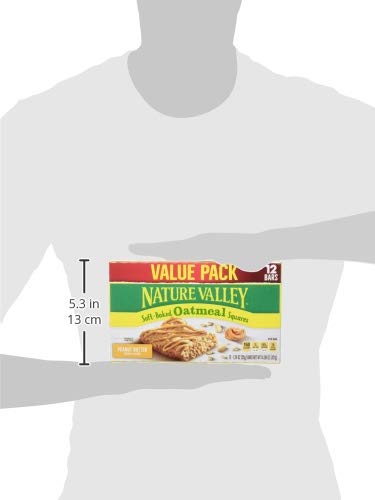 Nature Valley Soft-Baked Oatmeal Squares Peanut Butter, 4Count
