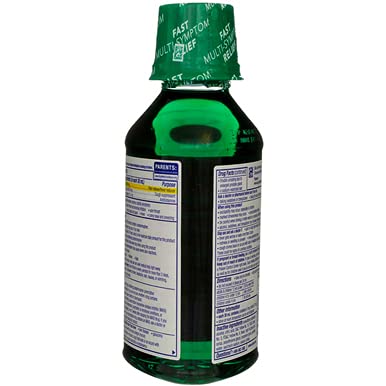 NyQuil Cold & Flu Nighttime Liquid, 12 oz Bottle