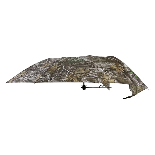 Allen Company Vanish Instant Roof Tree Stand Umbrella - Large Umbrella with Realtree Edge Camo - Durable and Portable Hunting Umbrella - Hunting Gear and Accessories - 57" W