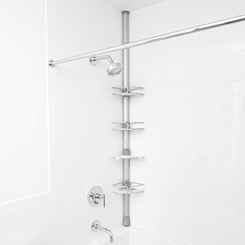 OXO Good Grips Quik-Extend Aluminum Pole Shower Caddy