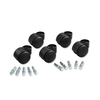 Master Caster 23620 Deluxe Futura Casters, Polyurethane, B and K Stems, 120 lbs./Caster, 5/Set