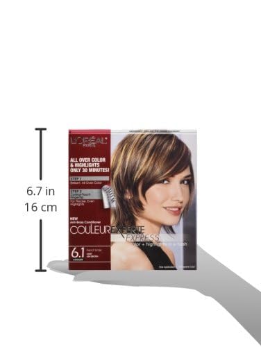 L'Oreal Paris Couleur Experte 2-Step Home Hair Color and Highlights Kit, French Ã‰clair