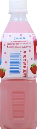 Calpico Non-Carbonated Soft Drink, Strawberry, 16.9 oz